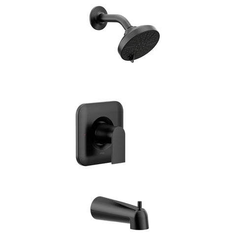 Moen Genta LX lever handle provides precise hot and cold control at a glance.