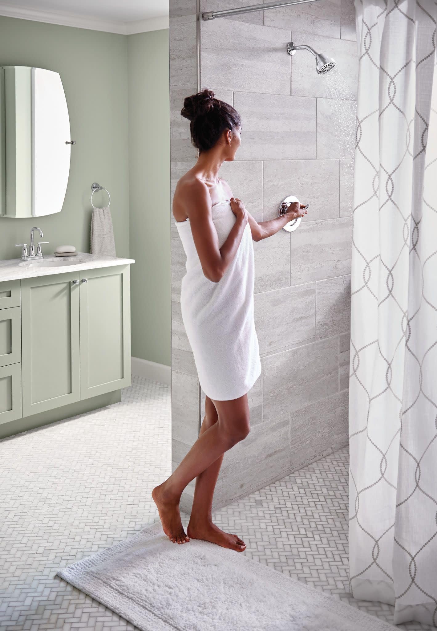 Moen Gibson chrome trim backed by a warranty for peace of mind
