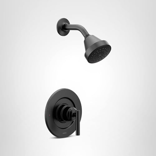 Moen Gibson Matte Black trim kit features ADA-compliant design for accessibility.