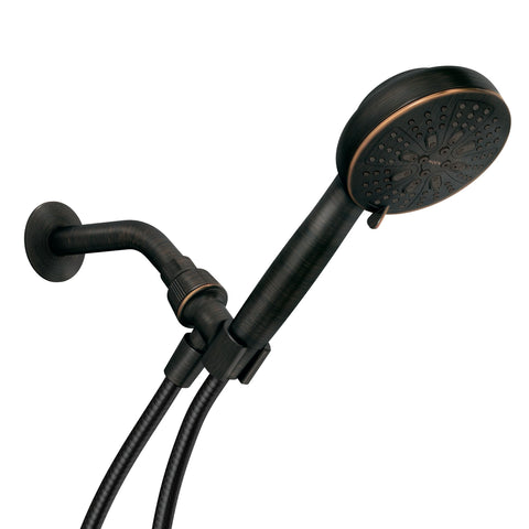 Moen Hydro Energetix 5-inch round spray face for versatile shower coverage.