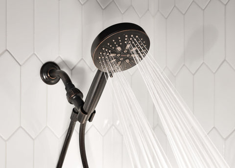 Moen Hydro Energetix Mediterranean Bronze finish adds rich style.