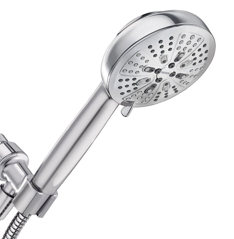 Moen Hydro Energetix pause function helps conserve water between rinses.