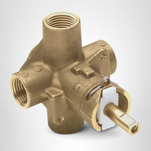 Durable Moen valve backed by a limited lifetime warranty.