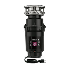 Moen Lite Series PRO under-sink disposal shows compact integration for small kitchens.