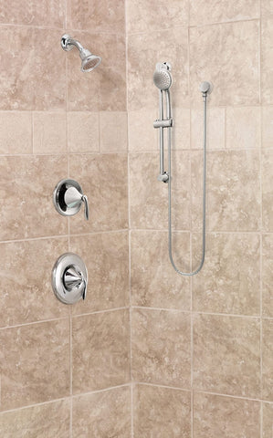 Oil-rubbed bronze Drop Ell adds warmth and coordination with traditional fixtures.