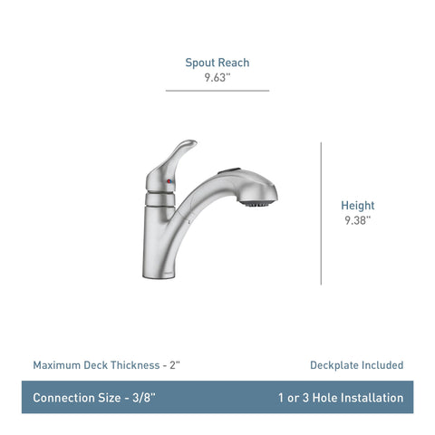 Moen Renzo matte black easy-install Duralock system for quick setup.