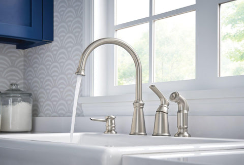 Moen Whitmore side spray for targeted sink cleaning