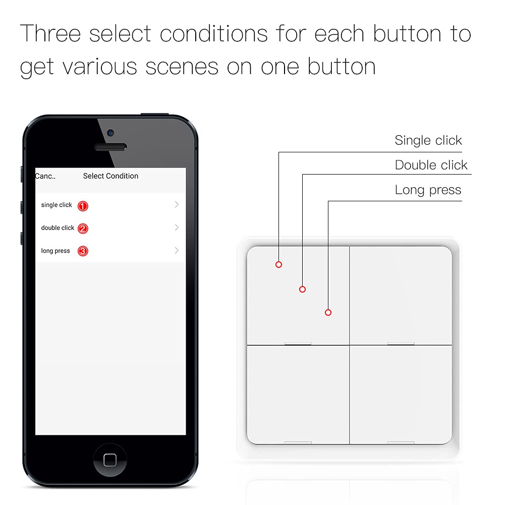 MOES app scene automation screen showing multiple DIY scenes