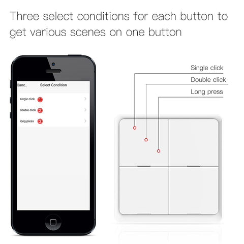MOES app scene automation screen showing multiple DIY scenes