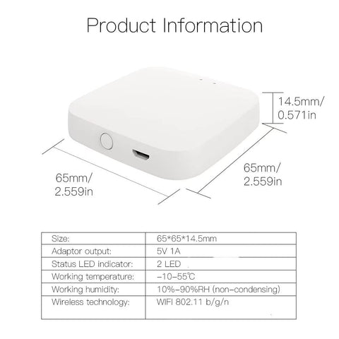 MOES FingerBot Tuya hub supports 2.4GHz Wi‑Fi setup