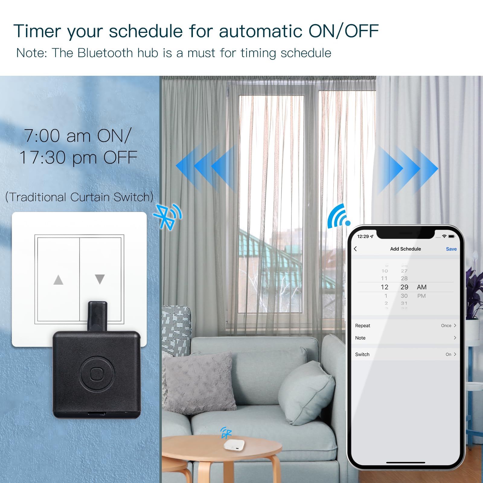 MOES Fingerbot Plus works with Alexa and Google Home for voice control