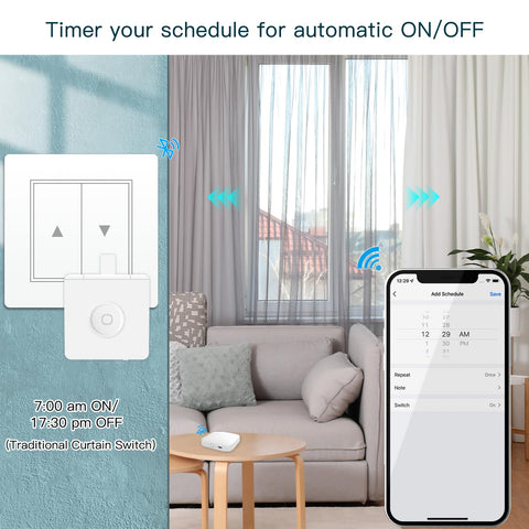 MOES Fingerbot Plus touch-control demo highlighting built in button for quick on/off