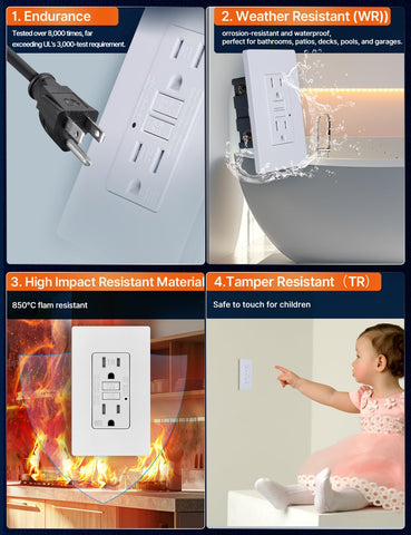 MOES tamper-resistant receptacle helps prevent objects from insertion