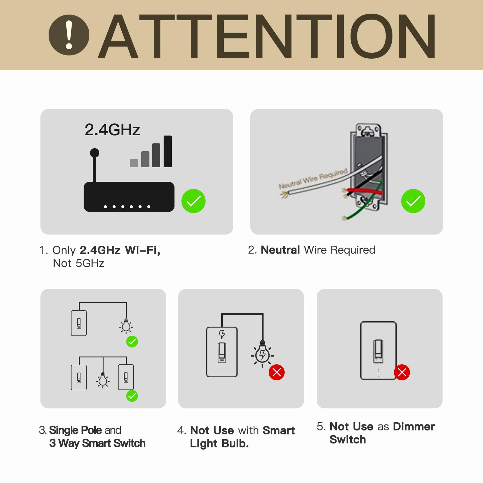 MOES neutral wire required note emphasizing setup requirements.