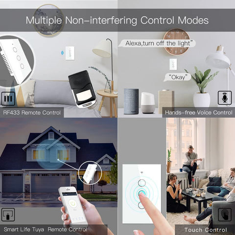 MOES Smart Life Tuya app setup for remote light management.
