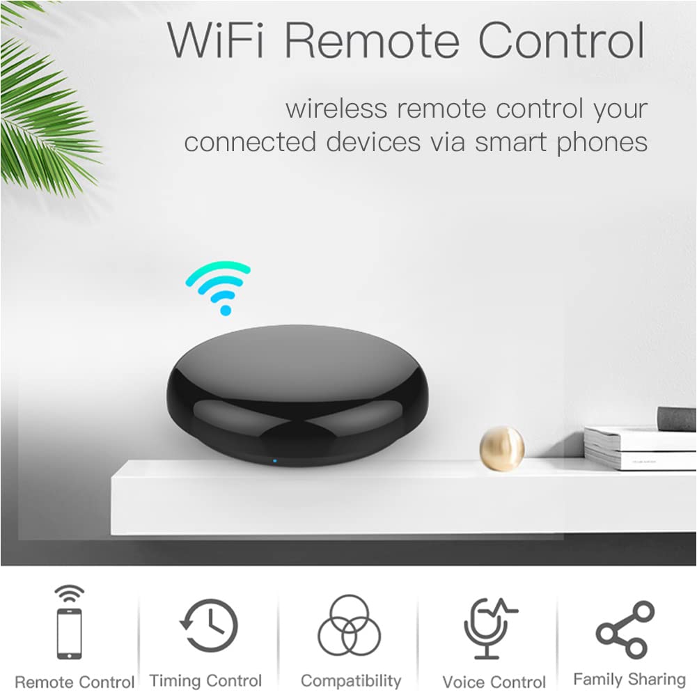 MOES in living room use demonstrating easy IR device management.