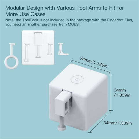 MoesGo Fingerbot Plus hub compatibility with Tuya gateway for remote control.