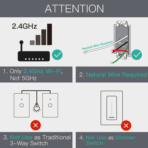 MoesGo 3-way control switch for multi-point lighting convenience