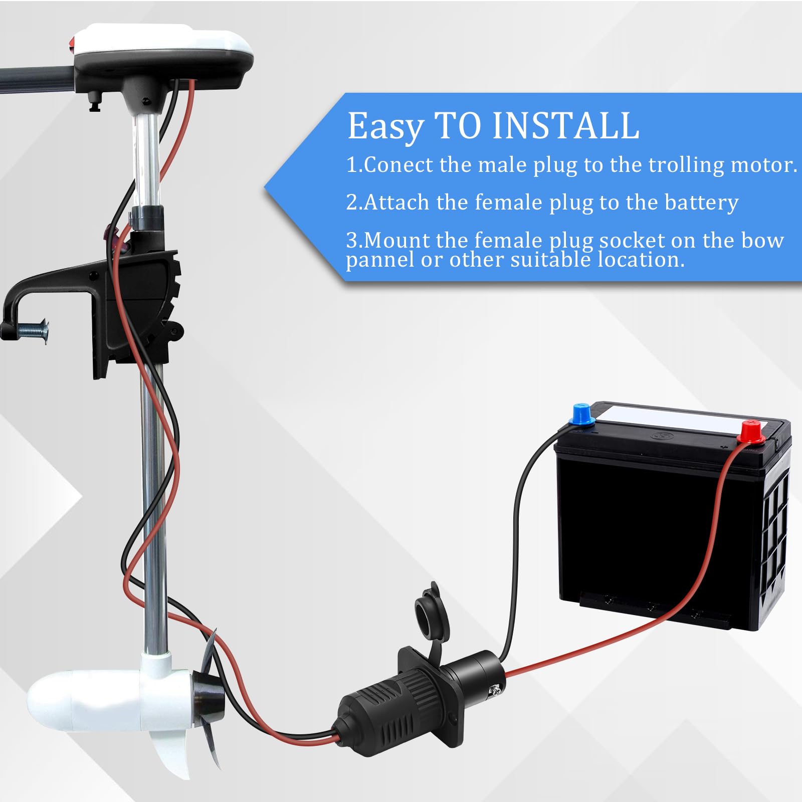 Moestoont plug with turn-lock design ensuring a stable connection on rough water
