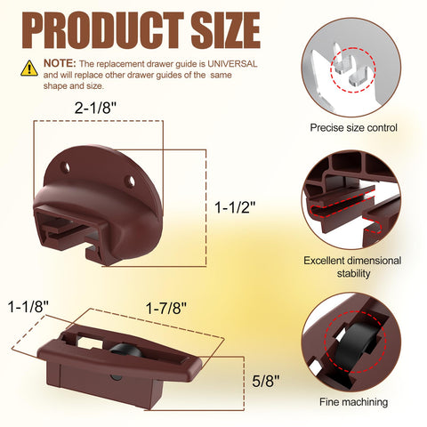 Moestoont smooth drawer glide reduces wobble and noise during daily use.