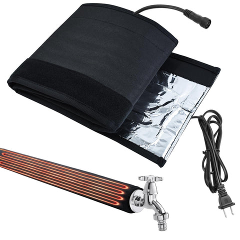 Mofuiry water pipe heat blanket wrap around pipe provides winter warmth.