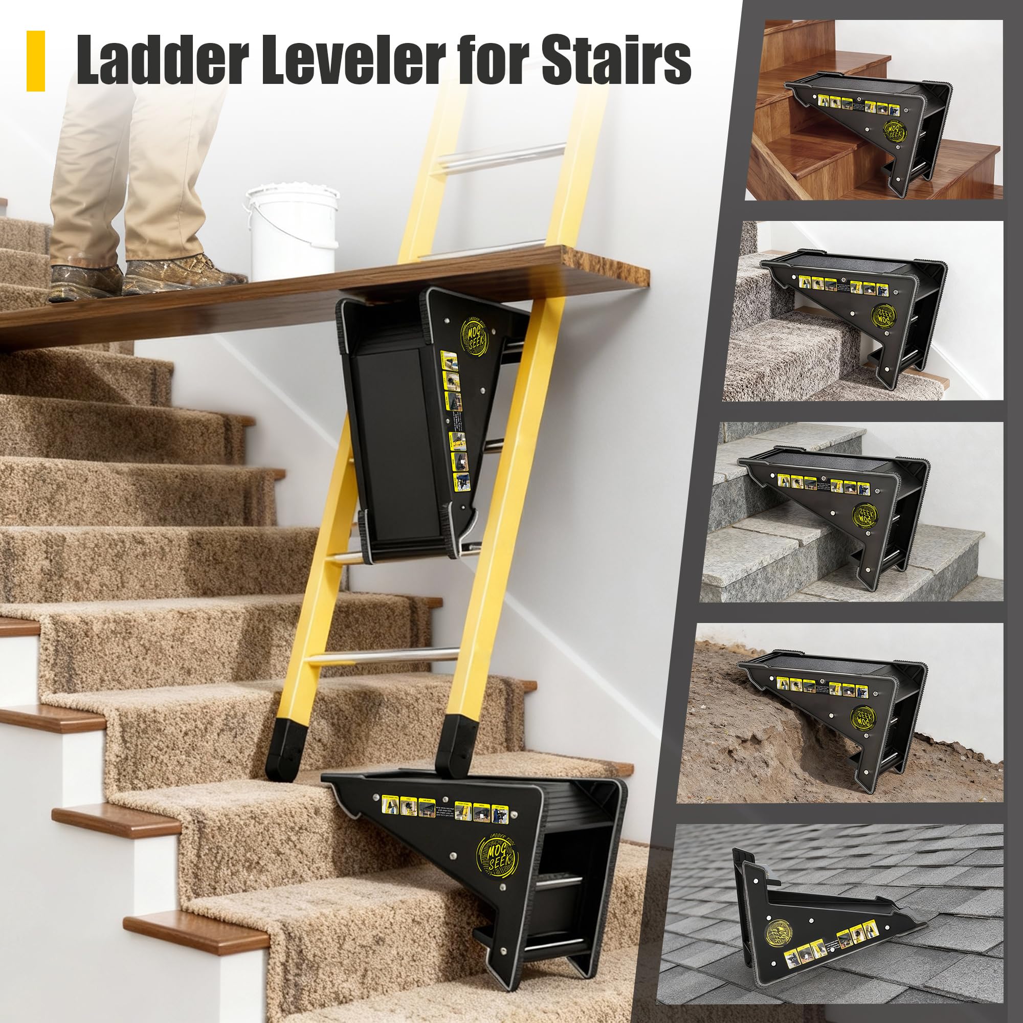 Mogseek compatible with various ladders highlights broad versatility for different jobs.
