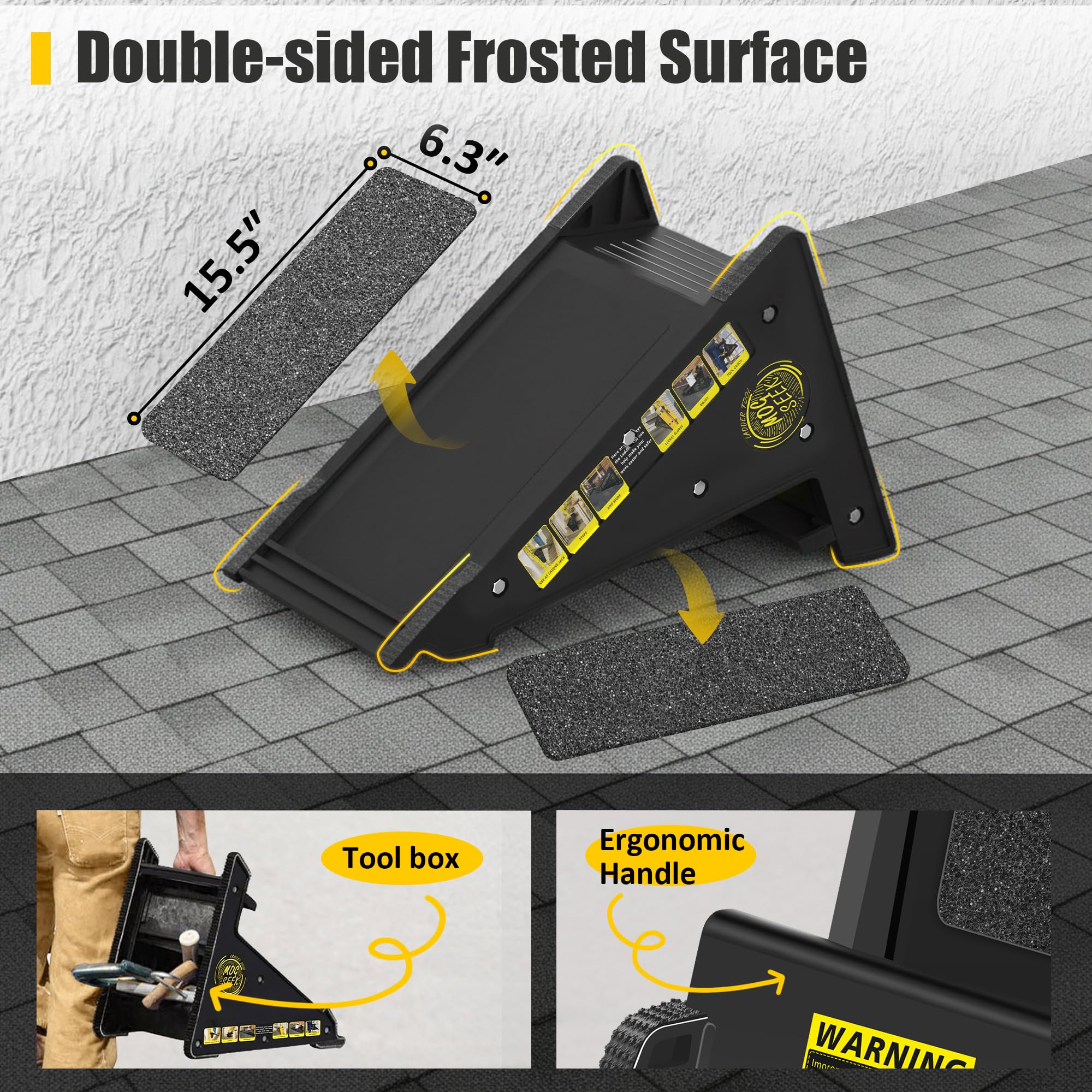 Mogseek multi-functional ladder accessories storage highlights integrated tool organization.
