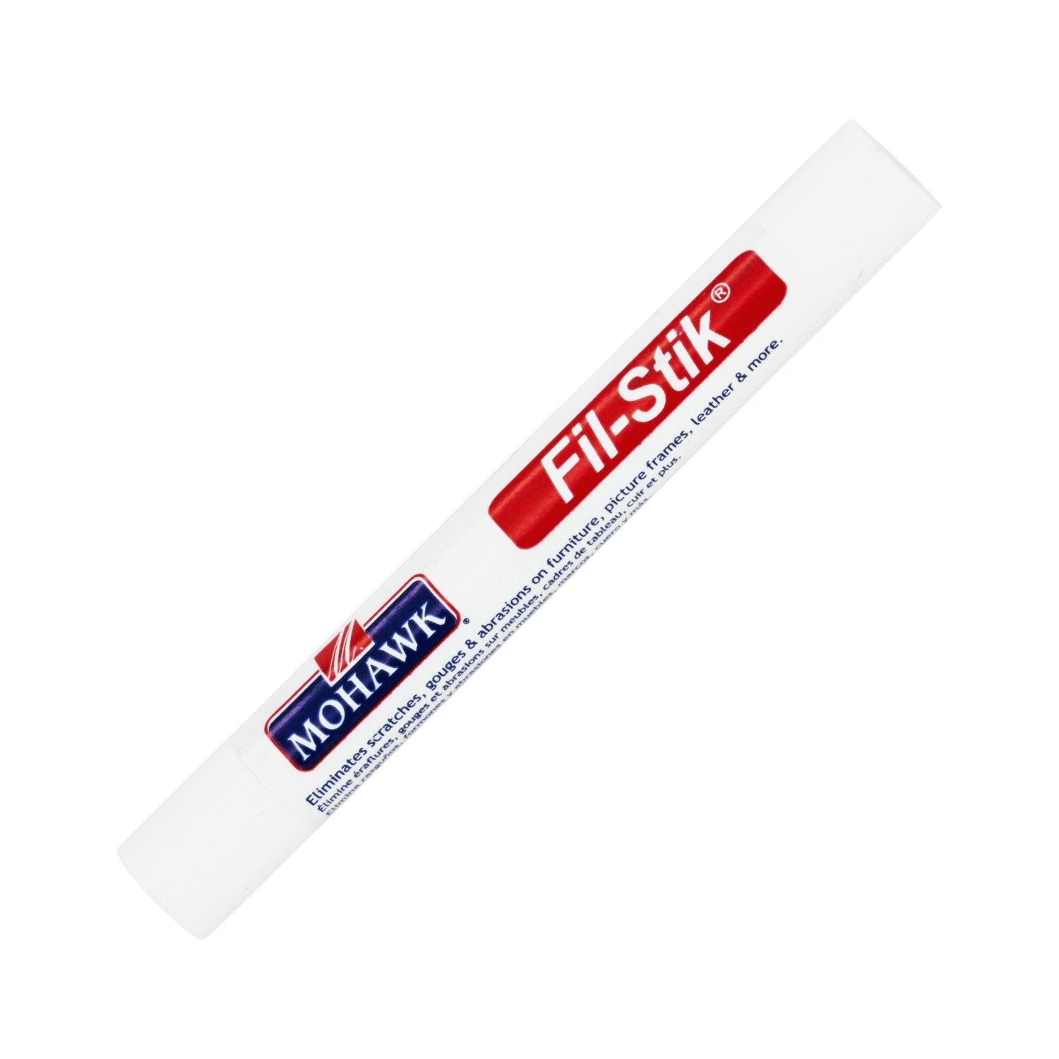 Mohawk Fil-Stik white filler for furniture scratches; simple touch-up with durable color