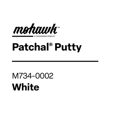 Mohawk Patchal Putty used on cabinet seams for quick repair.