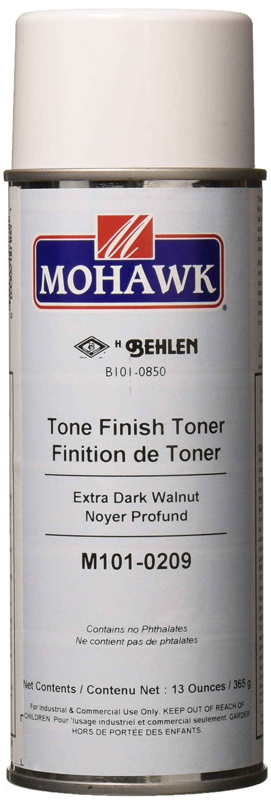 Mohawk Tone Finish Toner in Extra Dark Walnut pour demonstrates fade-resistant color for furniture repair.