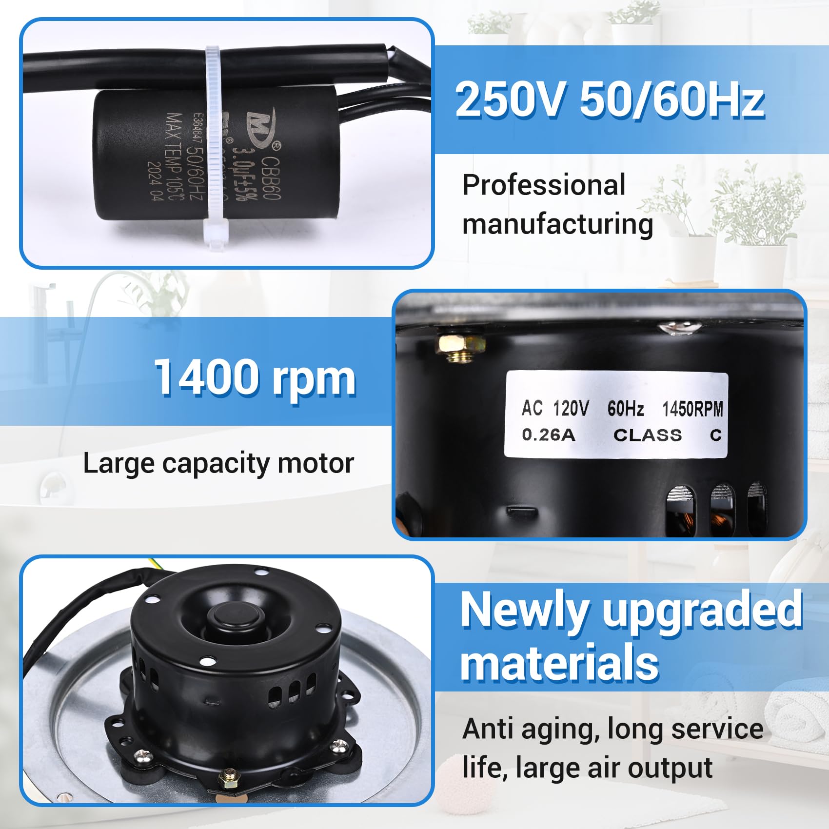 MOHTOL 0695B000 replacement fits Nutone QT80 series for cost-saving upgrades.