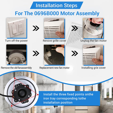 MOHTOL blower wheel assembly compatible with QT-series fans