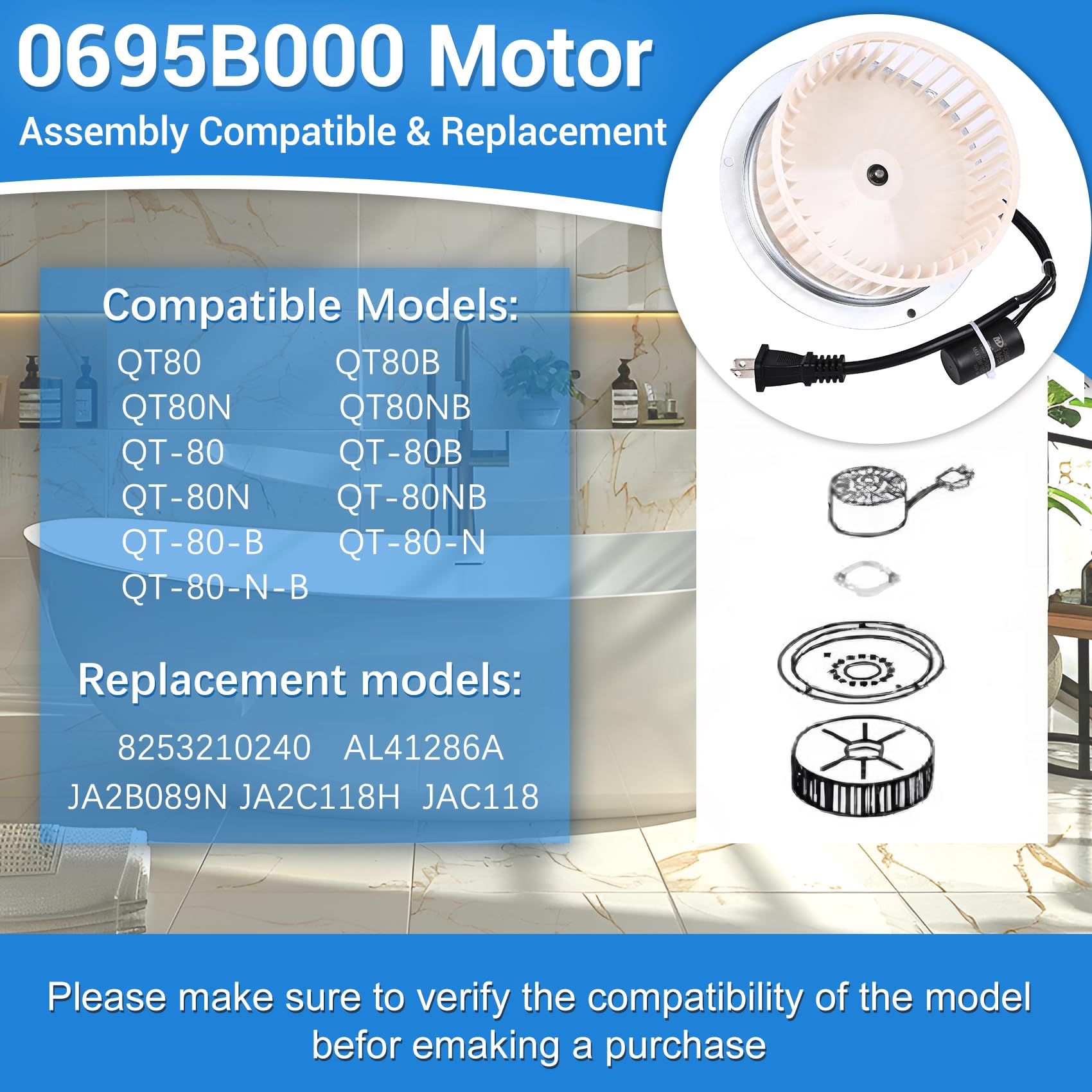 MOHTOL compatible models QT80 QT-80 ensure easy compatibility checks.