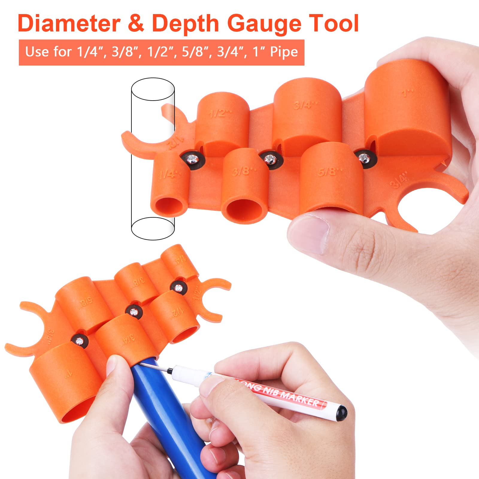 MOJIEZUO PEX pipe cutter from 1/8 to 1 inch for straight burr-free cuts