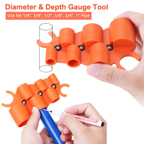 MOJIEZUO PEX pipe cutter from 1/8 to 1 inch for straight burr-free cuts