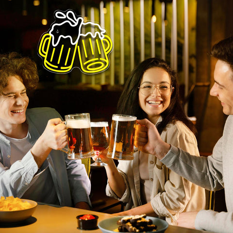Mojoish beer neon sign makes a thoughtful gift for fans.