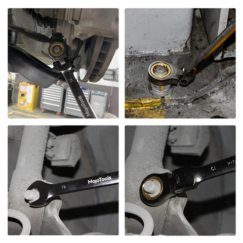 MoJoTools 13mm ratcheting wrench handles automotive tasks with reliability.