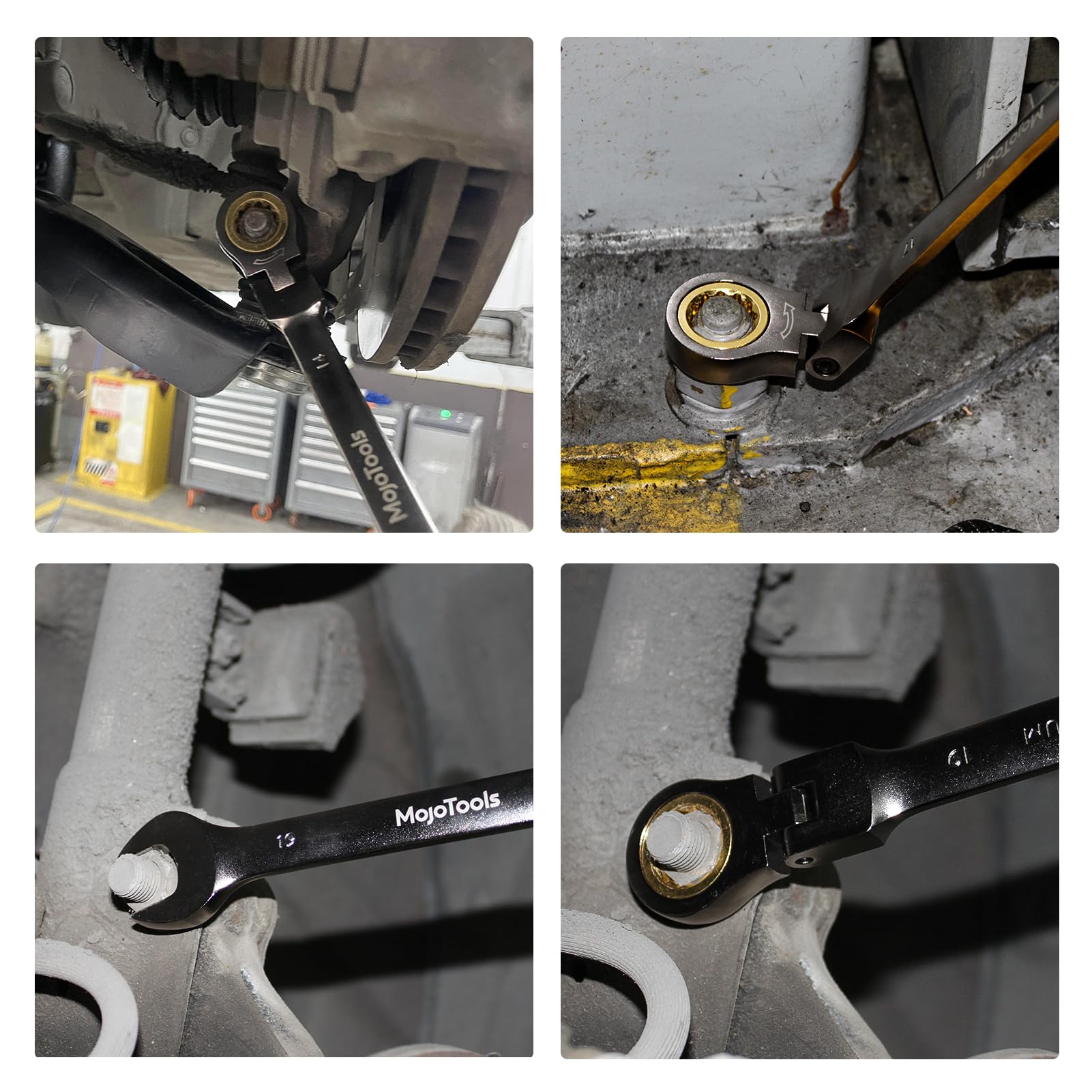 MoJoTools metric ratcheting wrench set supports automotive and general maintenance.
