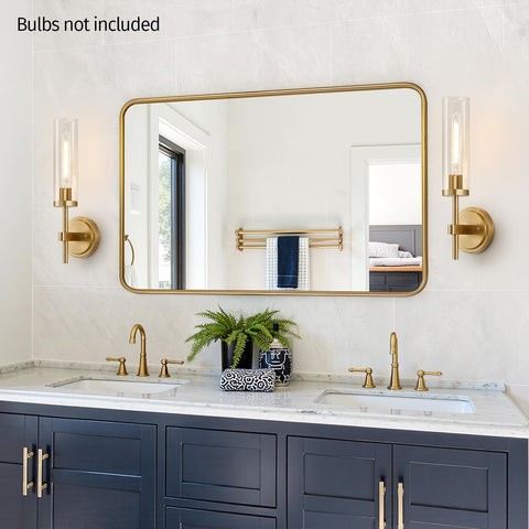 MOKATNG bathroom mirror lit sconce with warm glow