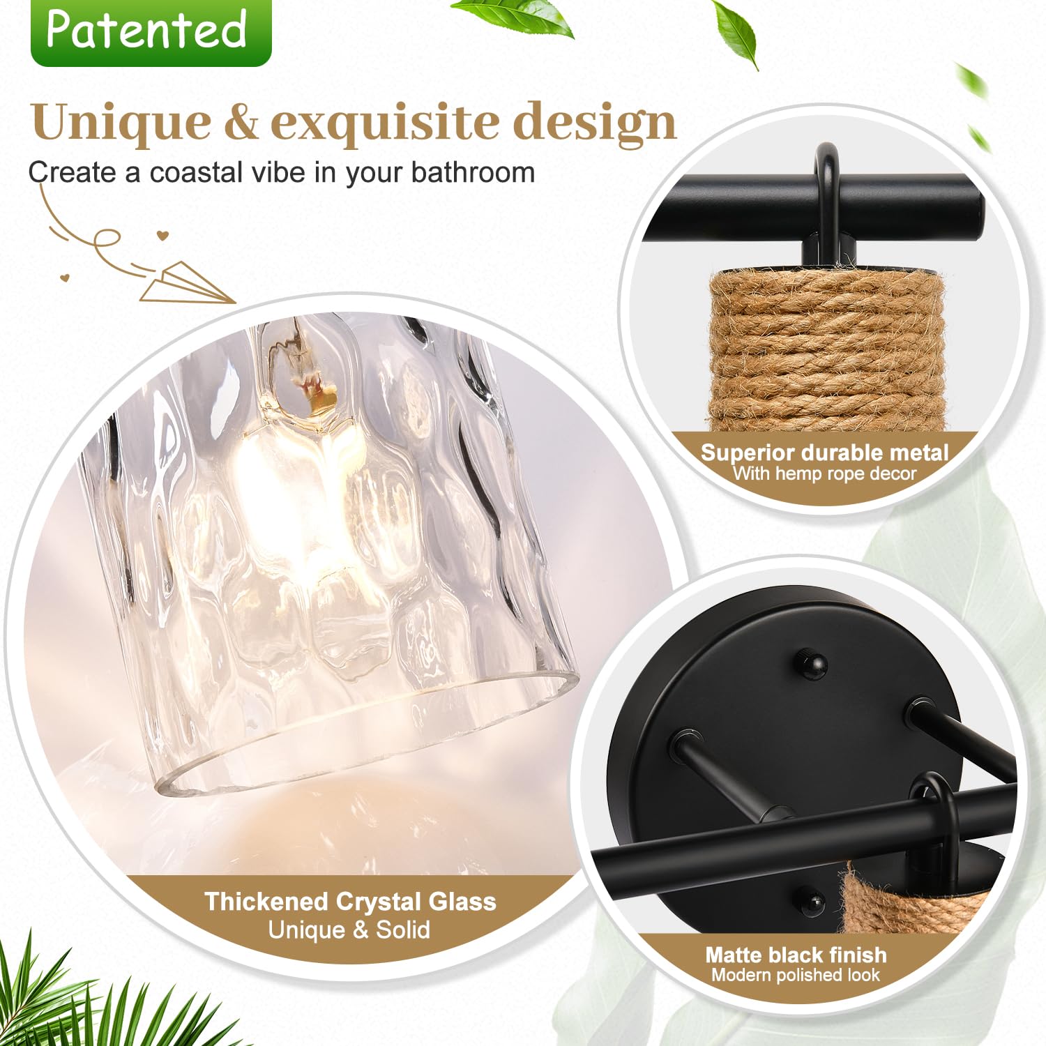 MOKATNG vanity light showing four E26 sockets for bulb versatility