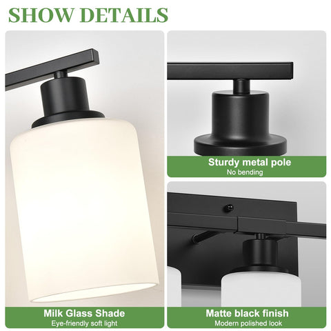 MOKATNG vanity light with up-down mounting supports flexible placement.