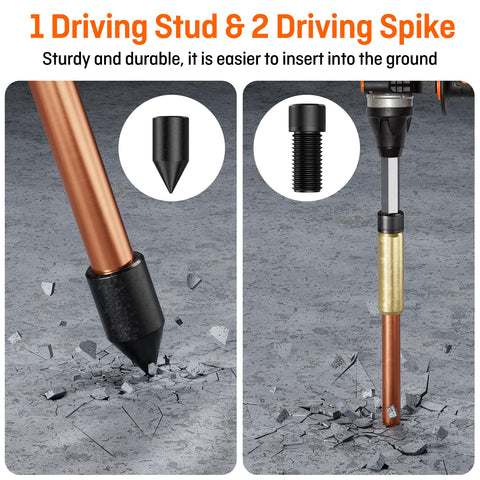 MOKIKUBA driving spike used to start bore in tough soil