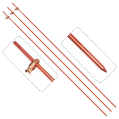 MOKIKUBA grounding rod 4ft ready for outdoor installation and reliable grounding.