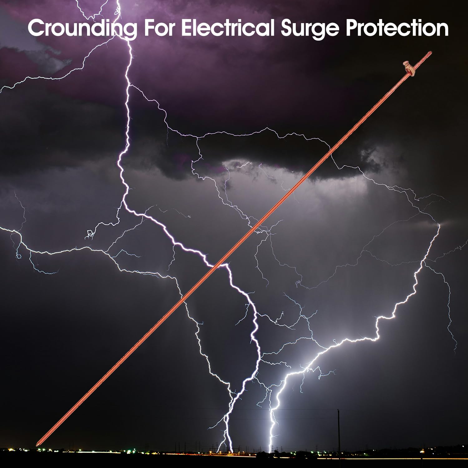 MOKIKUBA outdoor grounding solution for fences, dishes, and generators.
