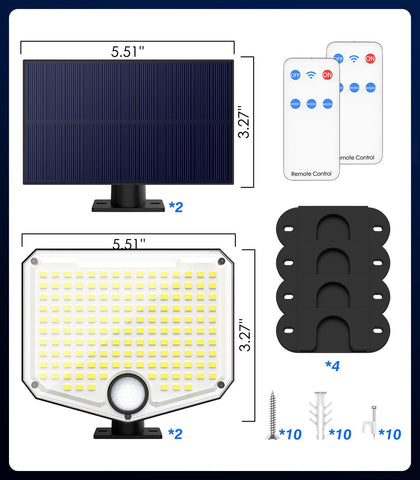 MoKo-two-pack-lights-setup offers coverage for multiple outdoor areas.