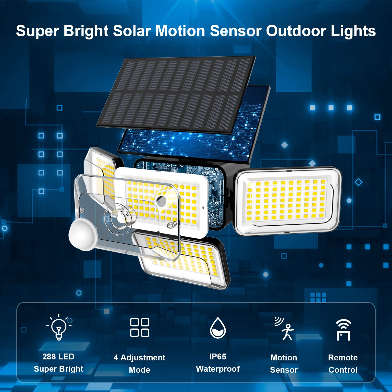 Mokot dusk-to-dawn illumination from solar panel saves energy