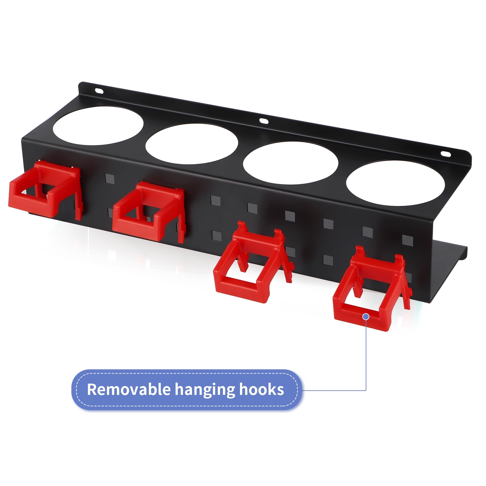 MOLIGOU detailing products organized on rack reduces clutter in shop.