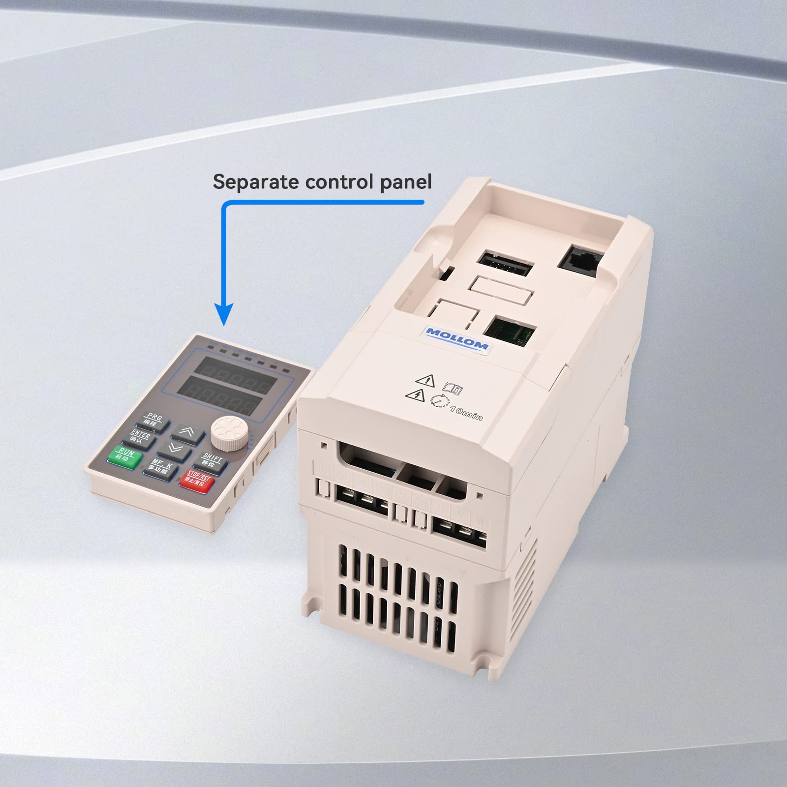 Mollom VFD in a CNC router application delivering smooth speed changes