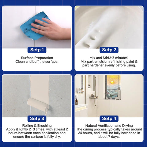 Mollor tape and film used to create clean edges and protect areas.