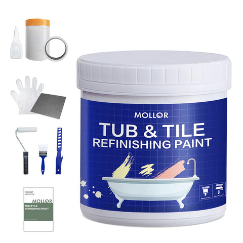 Mollor tub and tile refinishing kit box for an easy bathroom refresh.